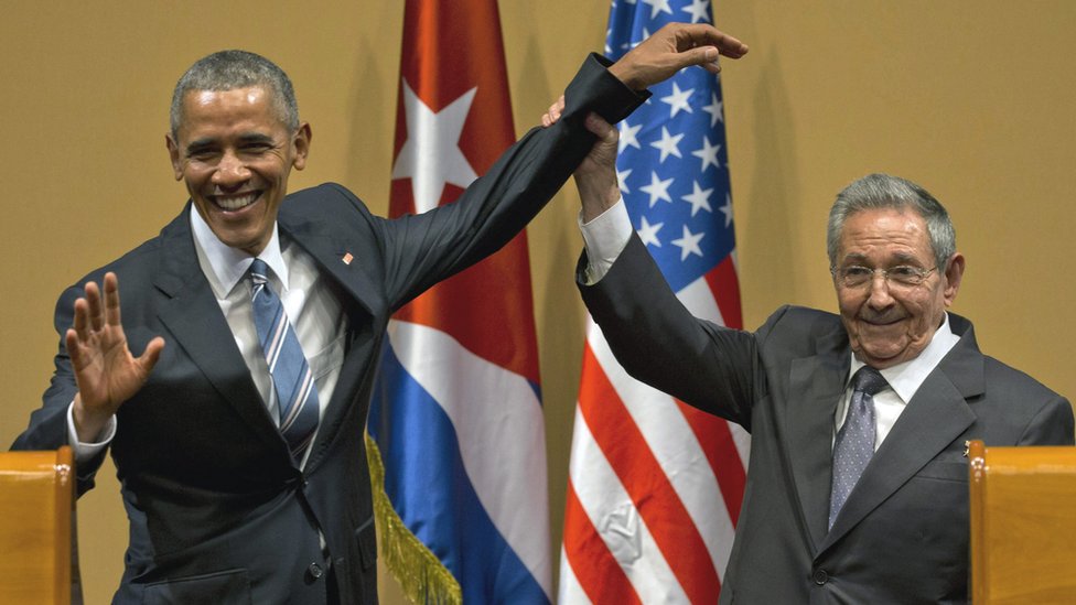 Obama, Raul Castro, Kuba, Havana
