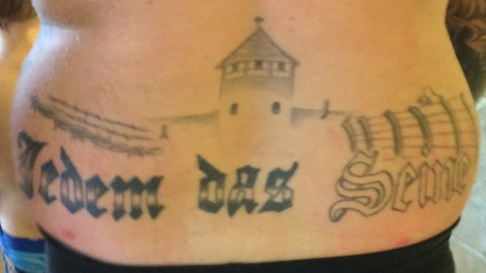 German Charged Over Tattoo Of Nazi Death Camp Bbc News