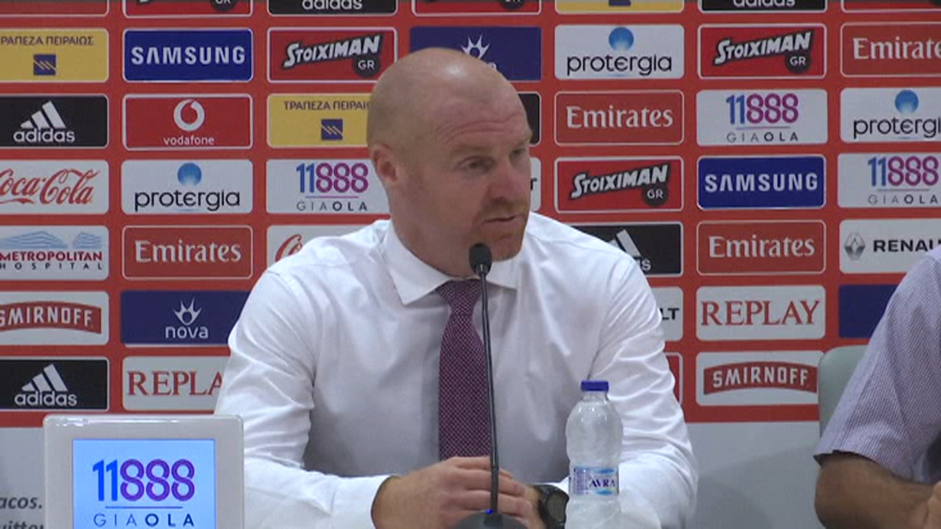 Europa League: Burnley boss Sean Dyche left scratching his head after defeat by Olympiakos