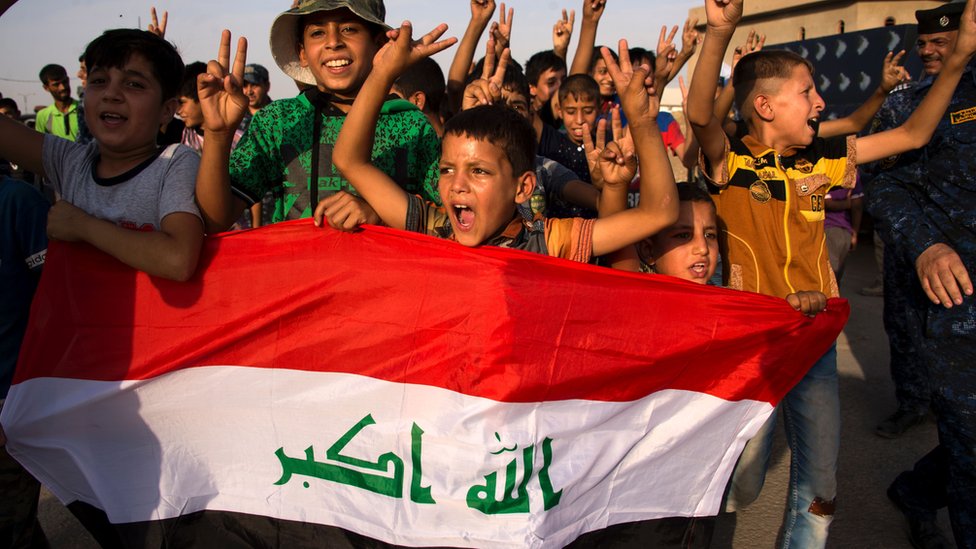 احتفالات باستعادة الجيش العراقي على مدينة الموصل