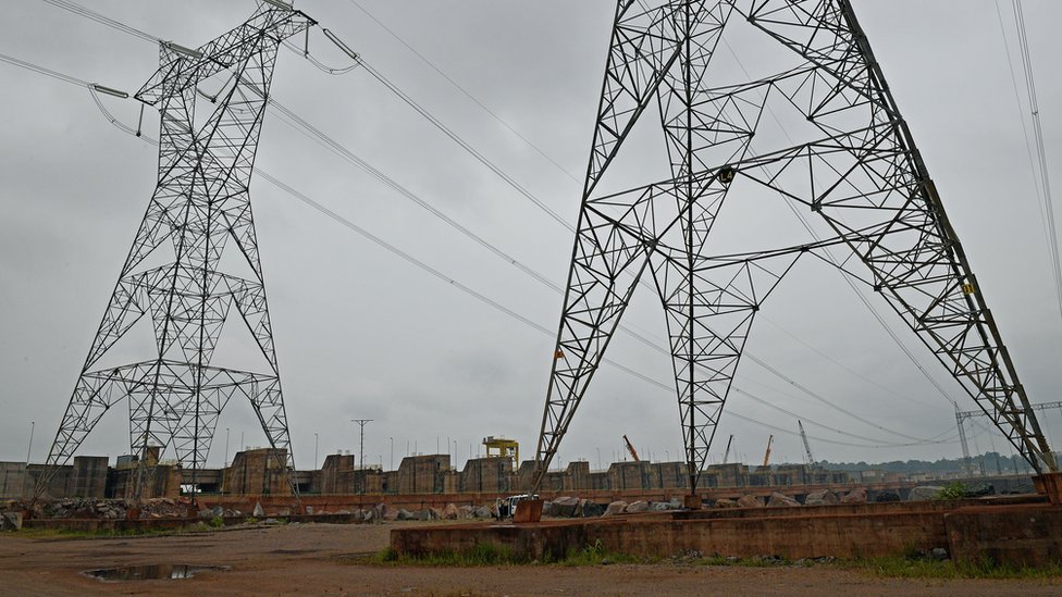 Torres de electricidad en Brasil.