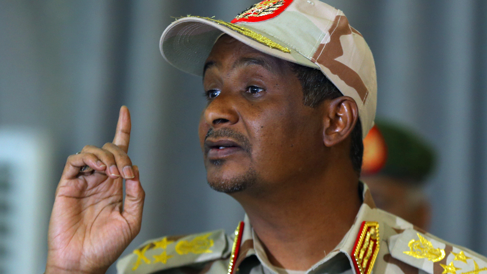 No talks until bombing stops, Sudan general Hemedti tells BBC