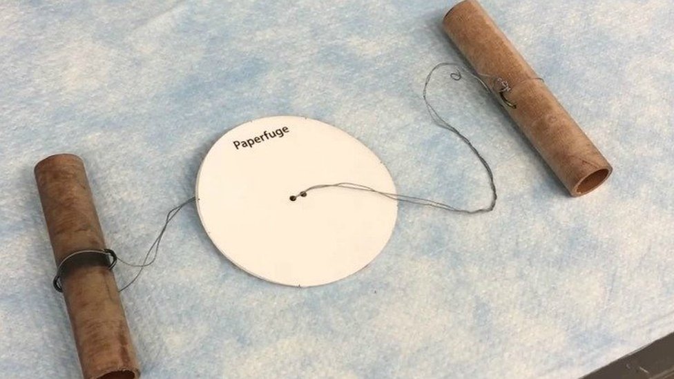 Centrifugadora de papel