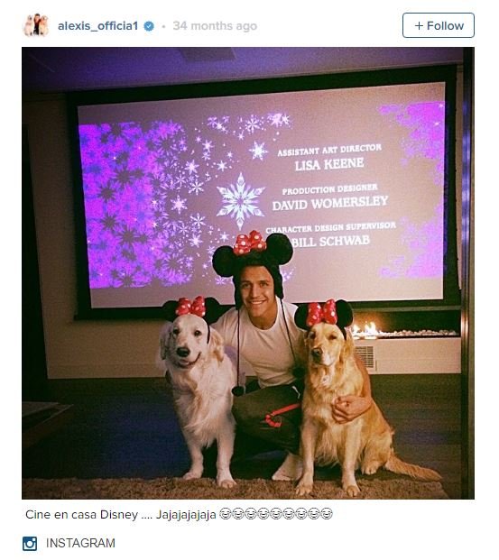Alexis Sánchez en Instagram