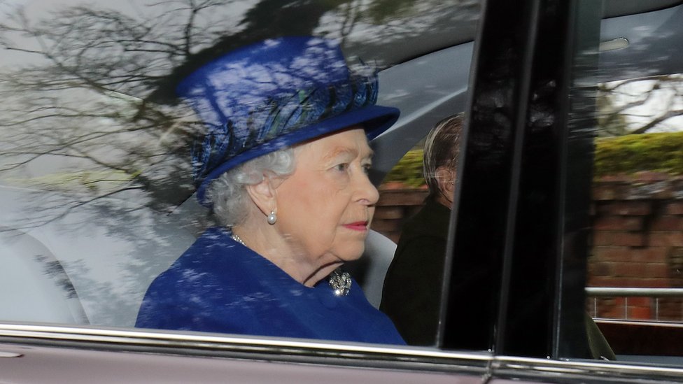 Queen makes first appearance after heavy cold over Christmas
