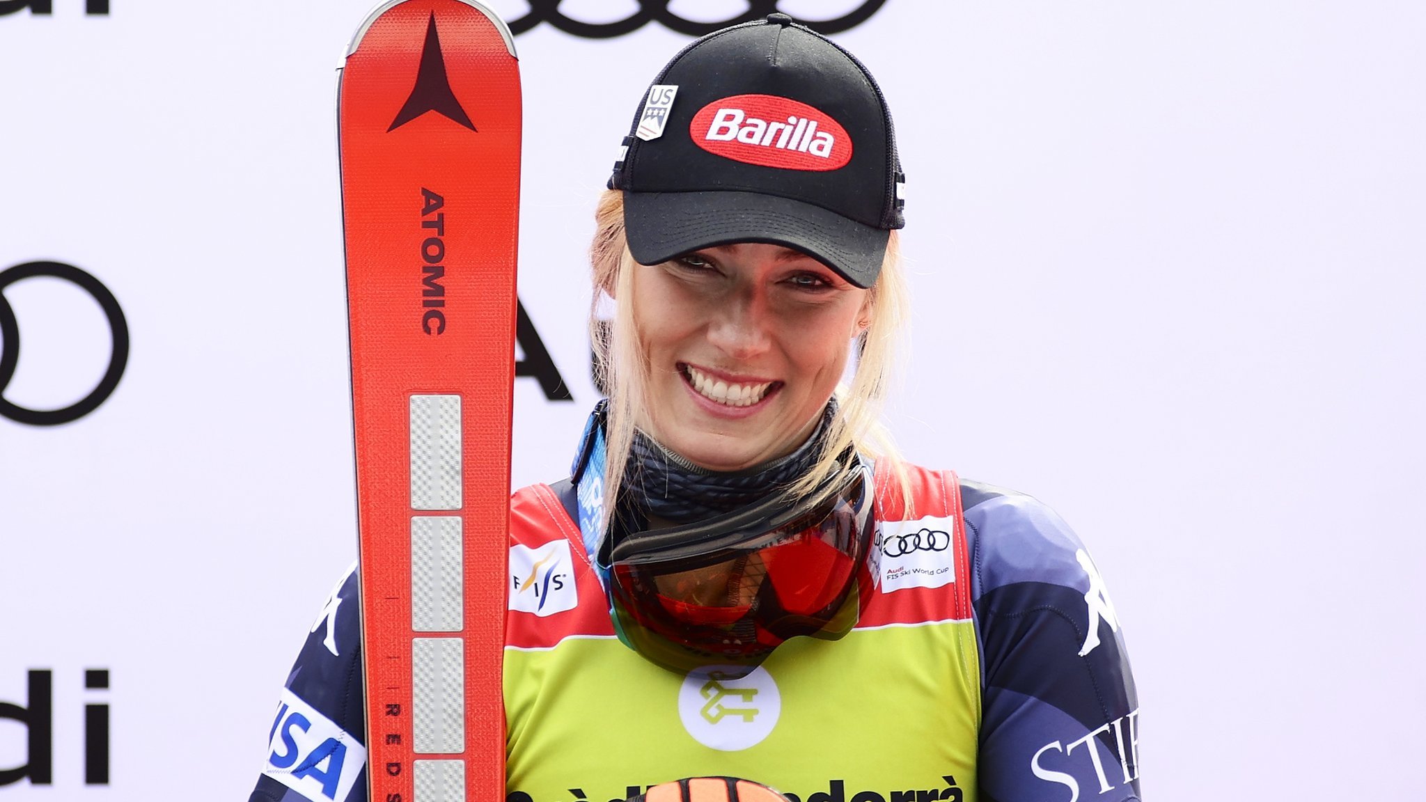 その他 Arena december 2000 Gisel Mikaela Shiffrin wins giant slalom in Andorra for 88th World