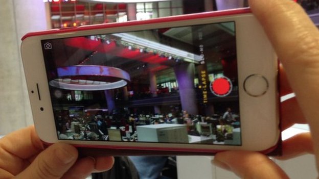 Camera phone filming