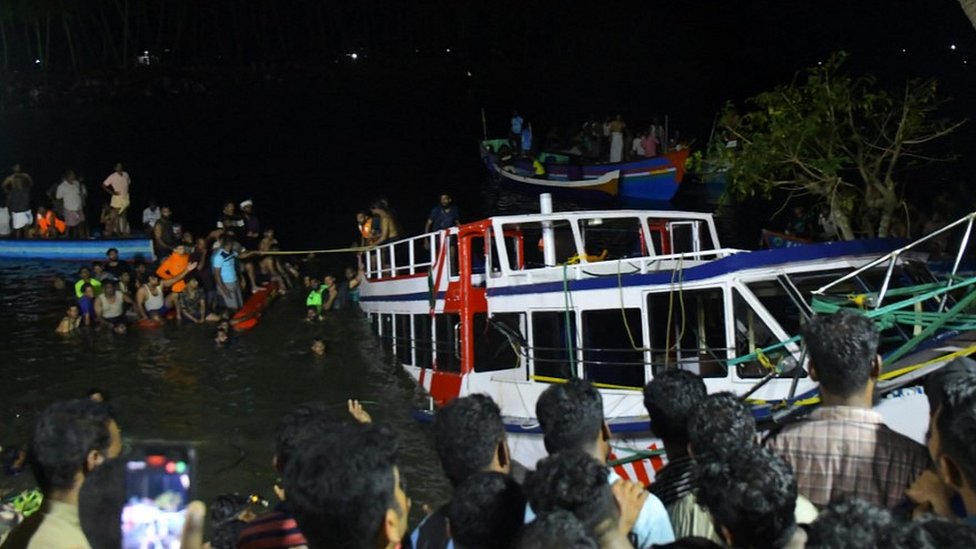 At least 22 dead as boat capsizes in south India