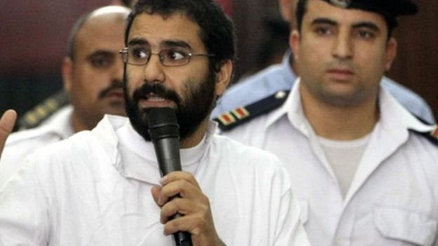 علاء عبد الفتاح الناشط السجن خمس