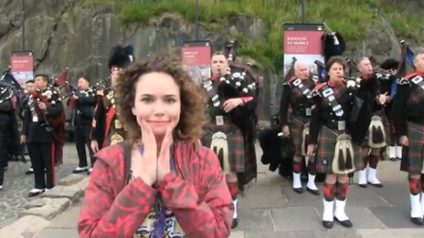 Frankie at the Royal Military Tattoo