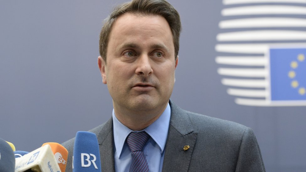 Luxembourg's Prime Minister Xavier Bettel