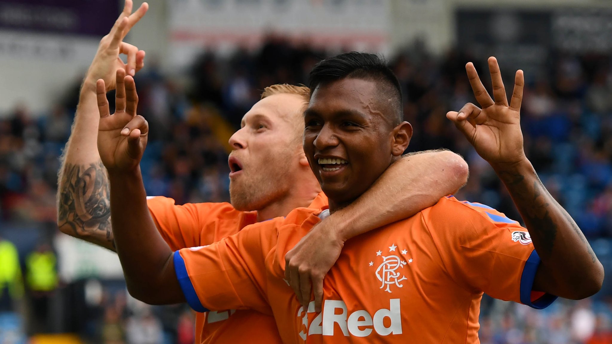 Morelos treble eases Rangers past Kilmarnock
