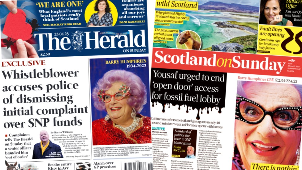 SNP whistleblower claim and warning over oil lobby