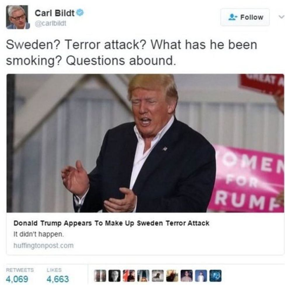 Trump, Swedia