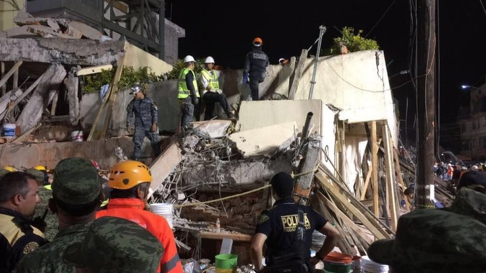 メキシコでM7.1の大地震 死者200人以上 - BBCニュース