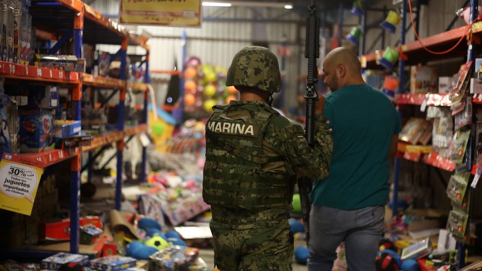 Tienda saqueada en Veracruz
