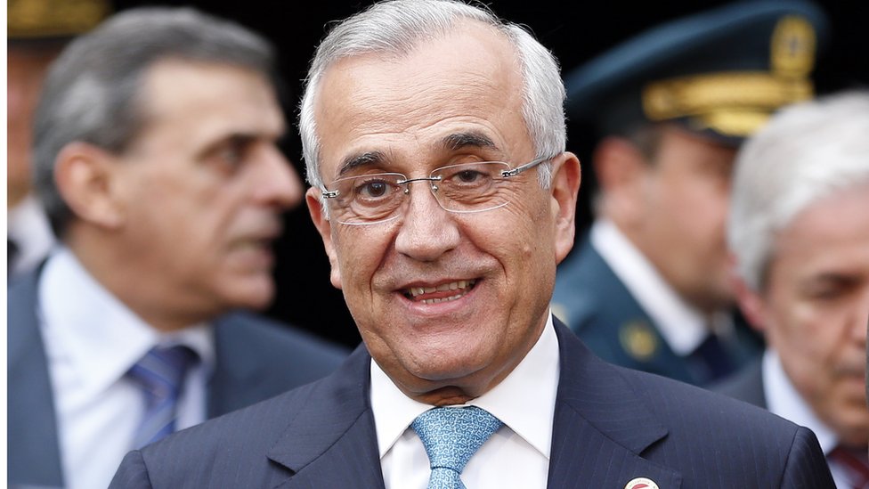 Former Lebanese president Michel Suleiman