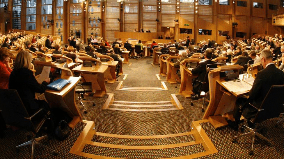 Scottish Parliament debating chamber