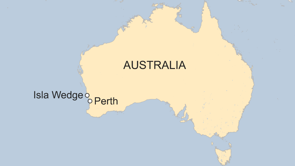 Mapa Australia.