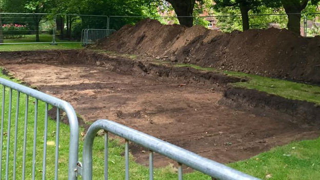 Excavation at Nottingham Castle 