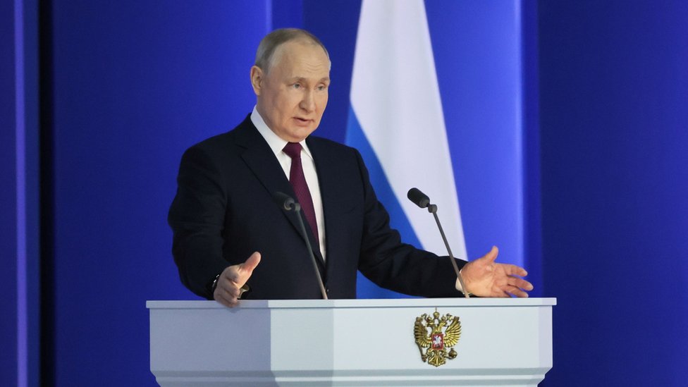 Putin promotes Russian escalation in annual speech