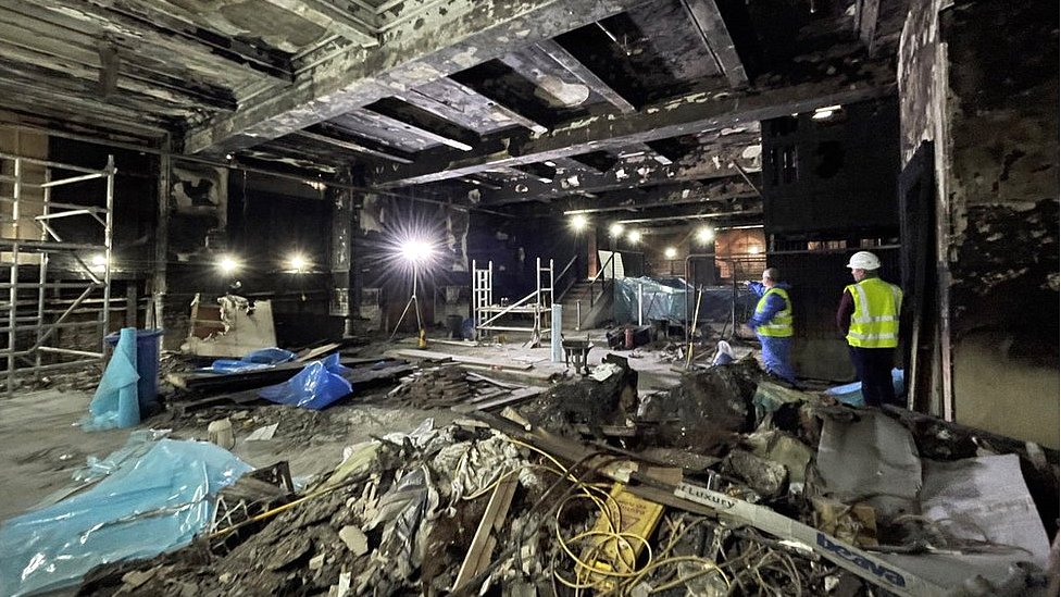 First pictures inside Jenners after fire