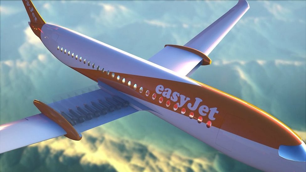 Prototipo de un avión de Easyjet.