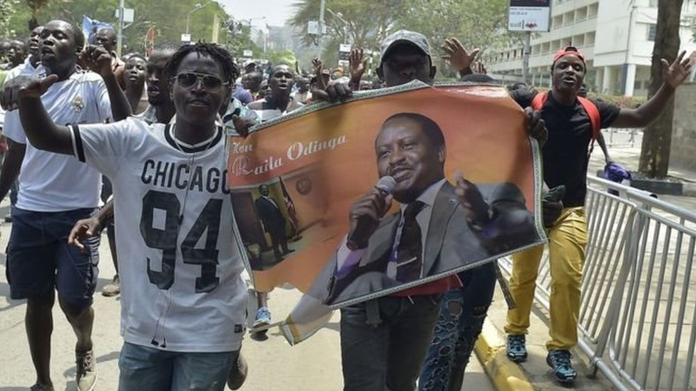 Manifestation de l'opposition kényane