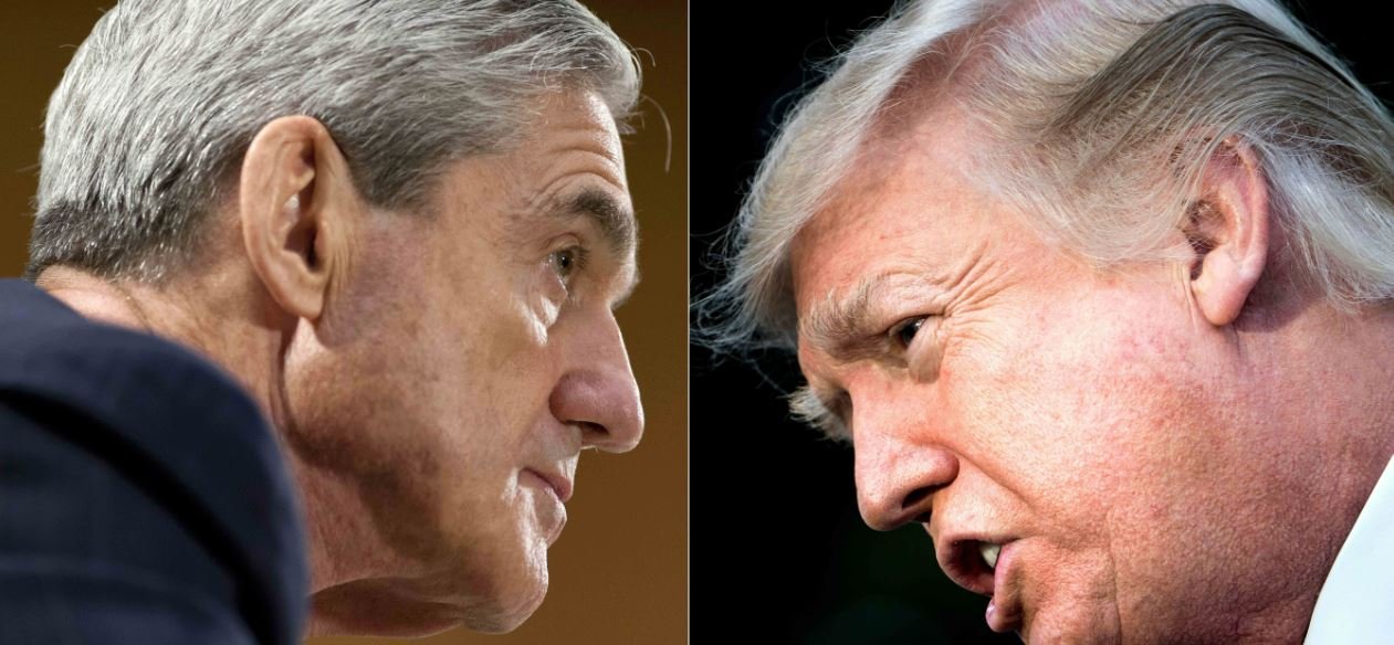 Robert Mueller (izq.) y Donald Trump