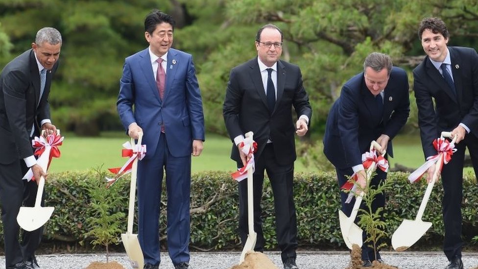 G7首脳、伊勢神宮を訪問 - BBCニュース