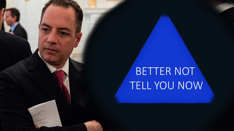 "Better not Tell you now" - Chief of Staff Reince Priebus and the mostly-empty executive branch