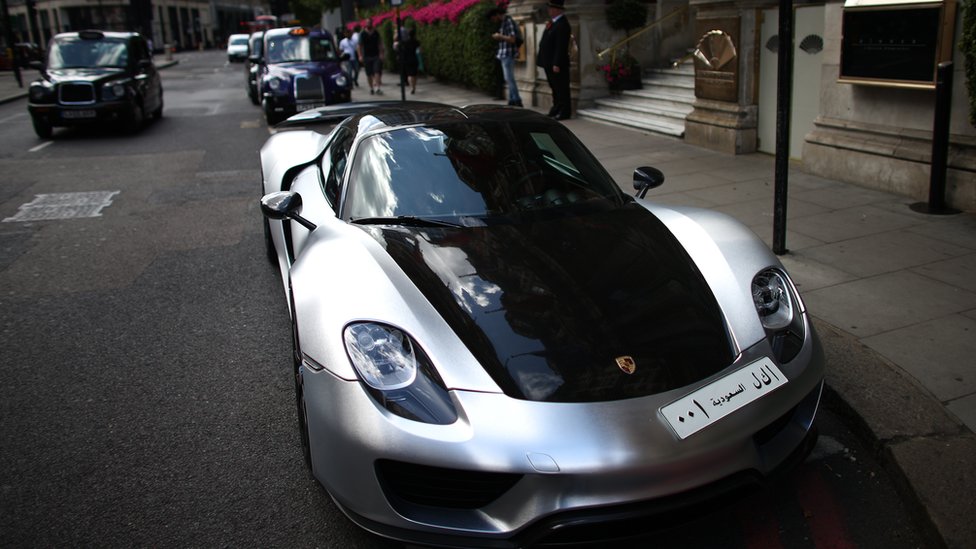 Porsche 918 Spyder en Londres.