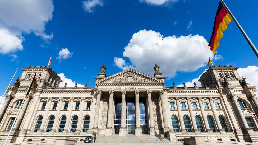 Parlamento en Berlín, Alemania.