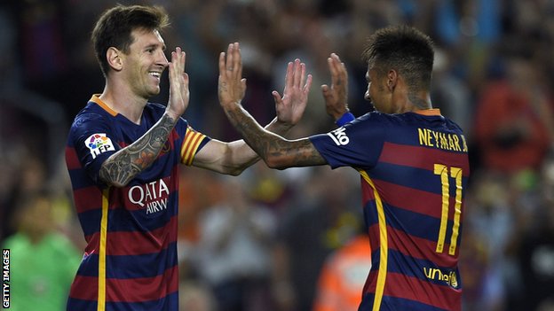 Lionel Messi and Neymar