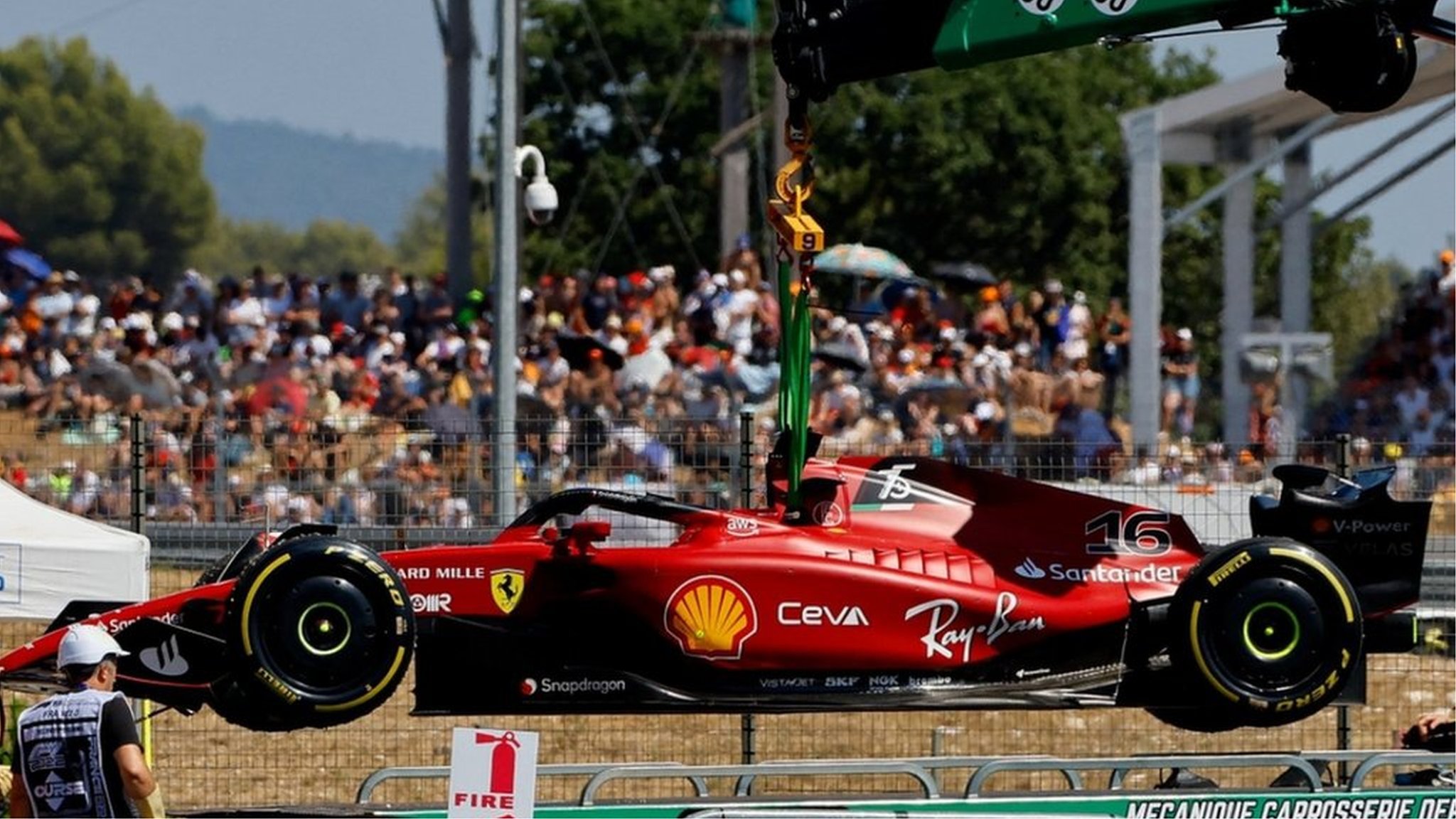 French Grand Prix: Charles Leclerc has 'steep mountain' to climb after  latest mistake - BBC Sport