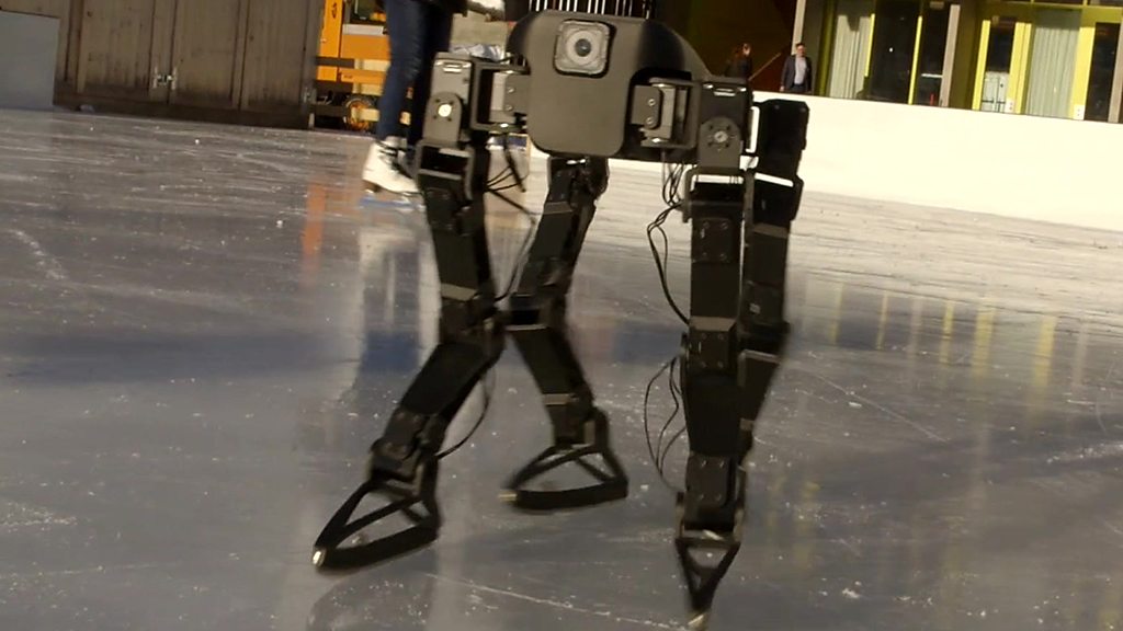 Robot teaches itself to ice-skate