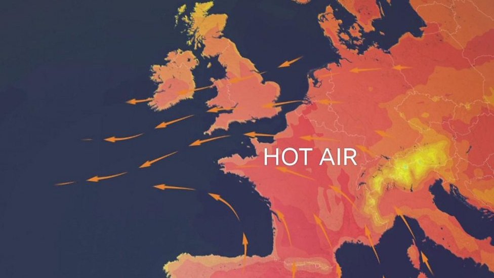 How Europe's hot air is feeding the UK heatwave