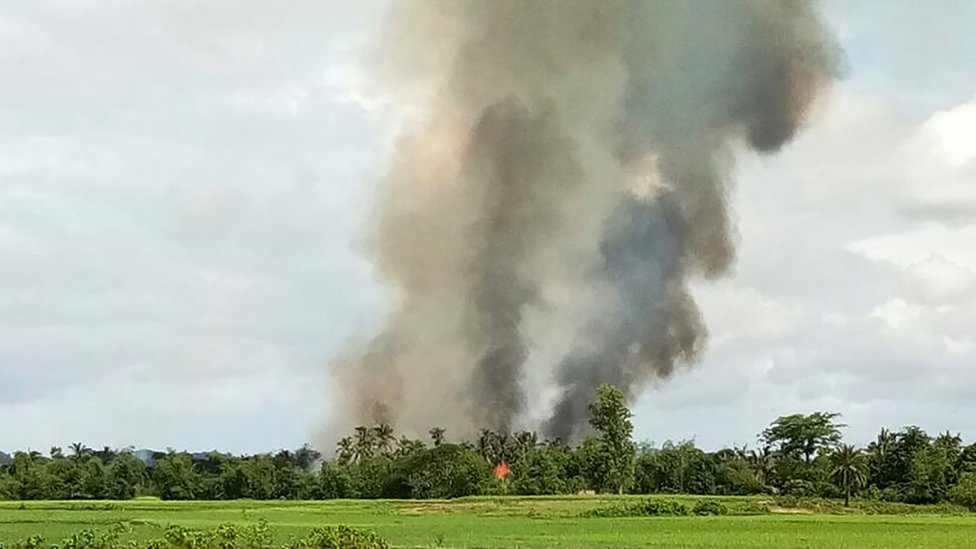 Desa yang terbakar