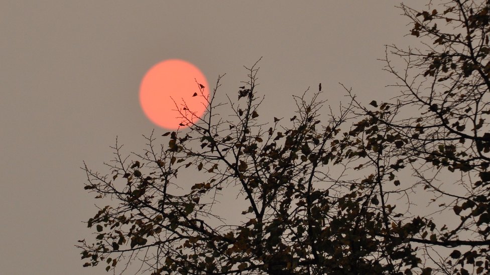 Sol rojo en Bristol