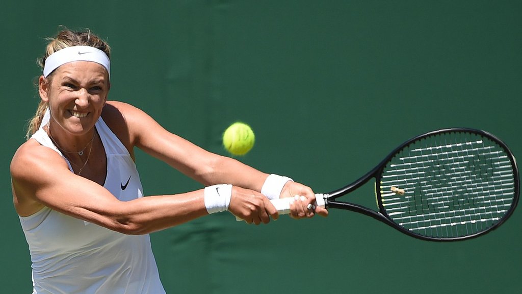Wimbledon 2017: Victoria Azarenka beats Elena Vesnina to set up Heather Watson tie