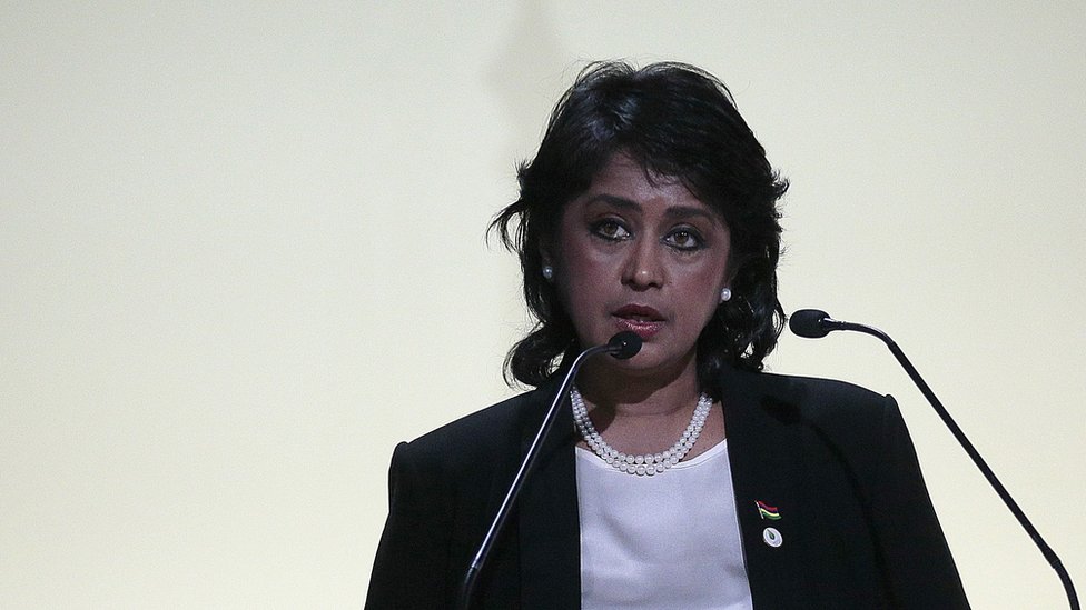 Mauritian President Ameenah Grib-Fakim