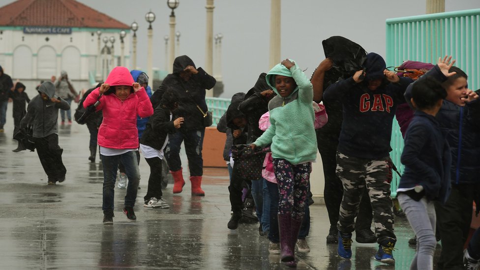 Las lluvias de este viernes en Los Ángeles, California.