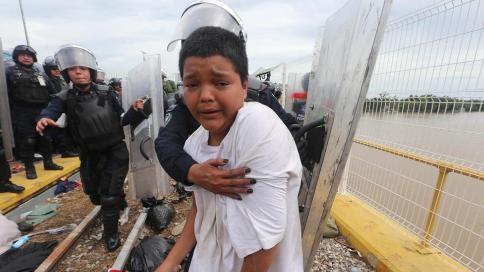 Caravana de migrantes M xico recibe a casi 400 centroamericanos