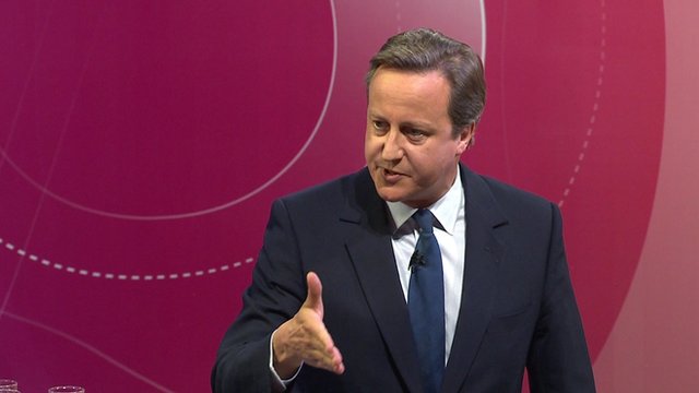 Cameron tells Question Time of
