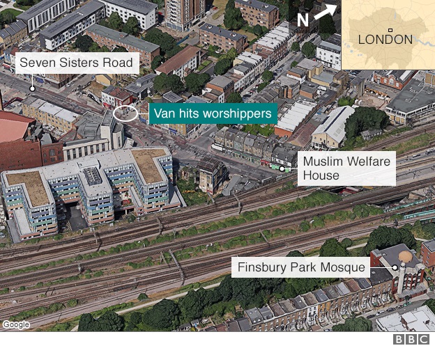 Finsbury Park map