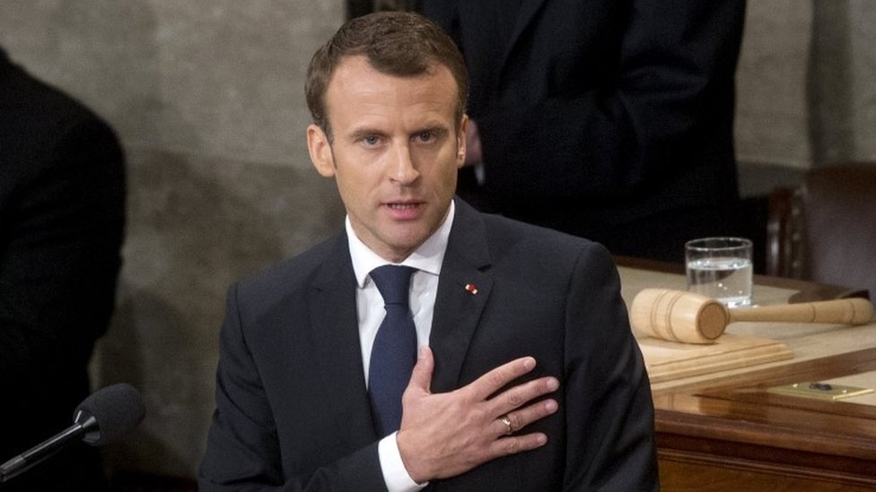 マクロン仏大統領、国家主義を攻撃 米議会での演説で - BBCニュース