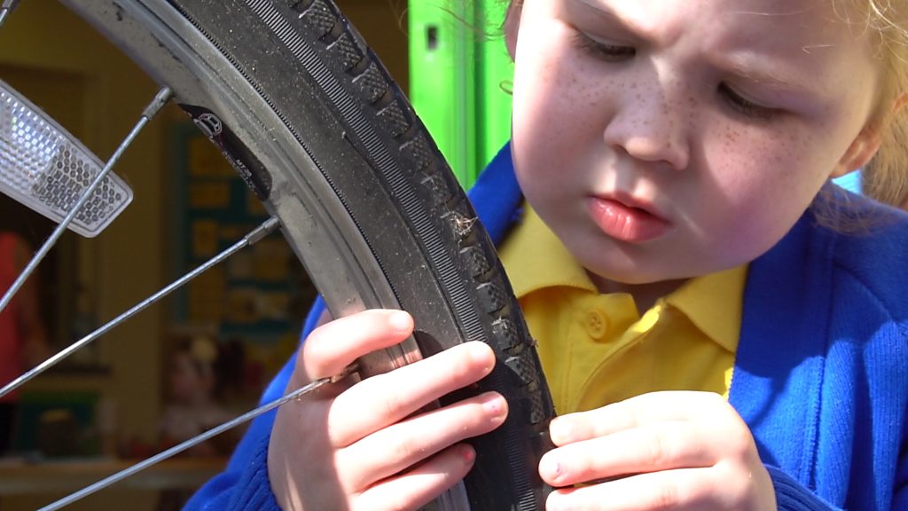 Meet the kids learning to fix punctures