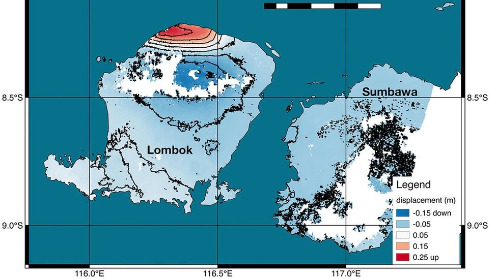 Gempa Lombok Daratan Berubah Bentuk Dan Naik 25 Sentimeter Bbc News Indonesia