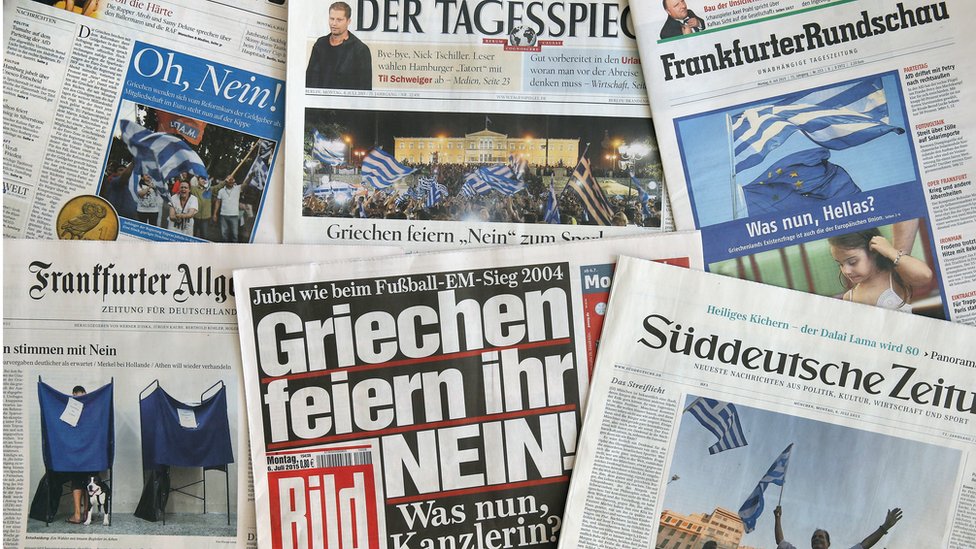 Selection of German newspapers