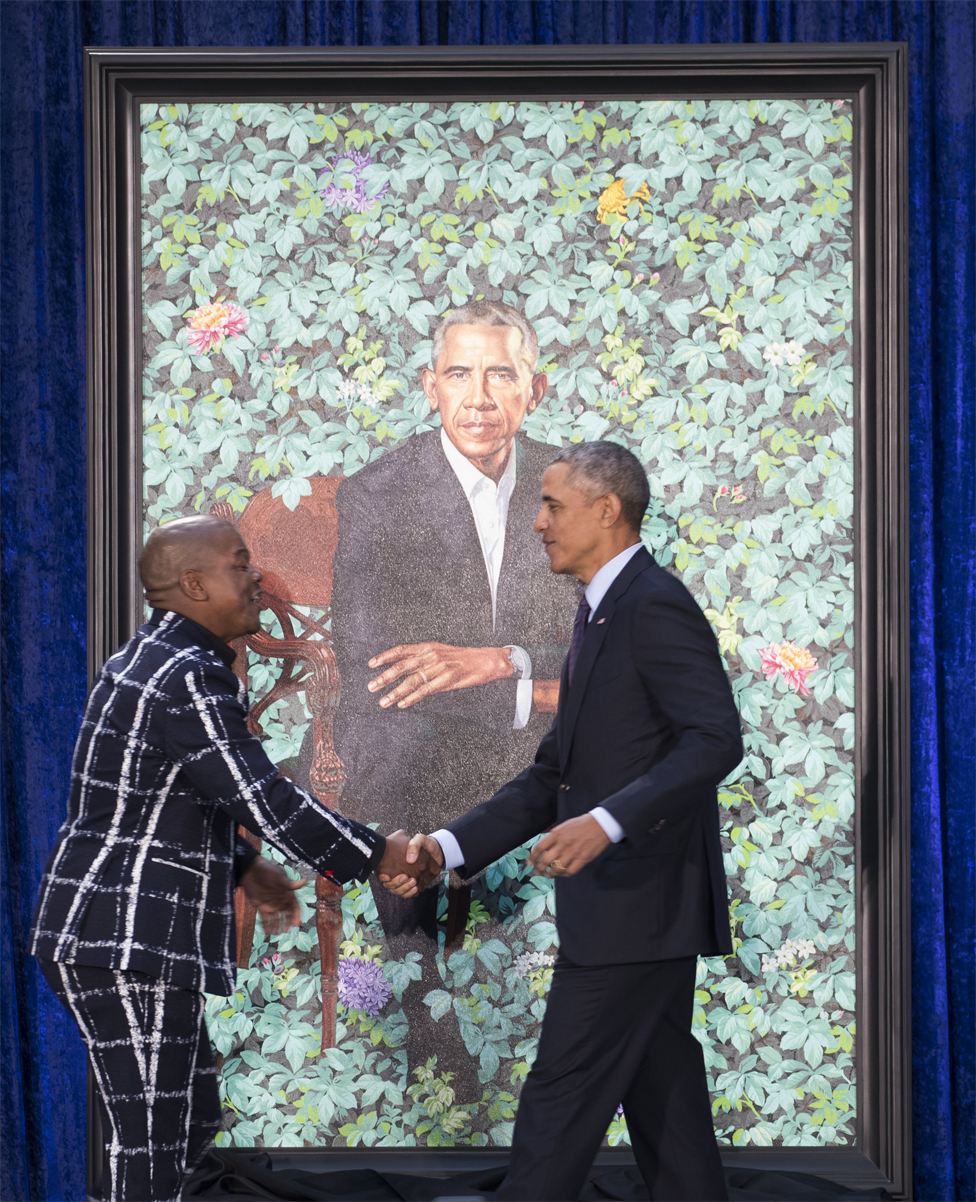 Kehinde Riley y Barack Obama